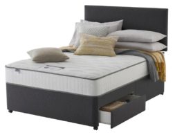 Silentnight Middleton Charcoal Memory 2 Drw Divan - Double